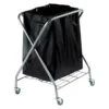 Hospitality One Source 6-Bushel Rolling Laundry Hamper Cart
