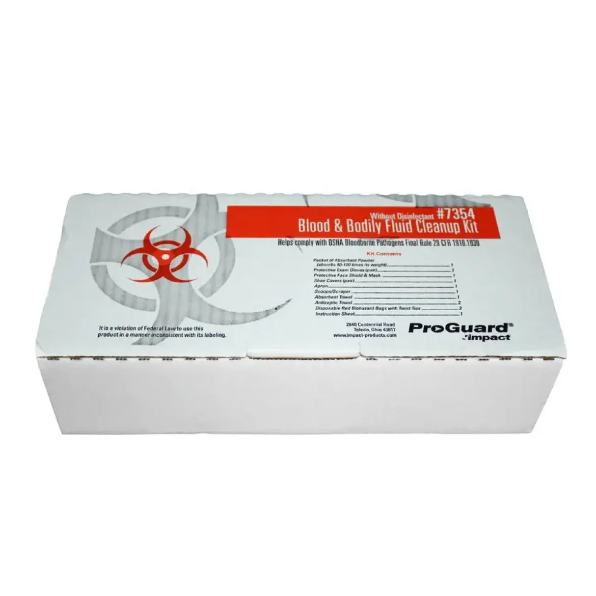 Impact® ProGuard® Blood & Bodily Fluid Cleanup Kit
