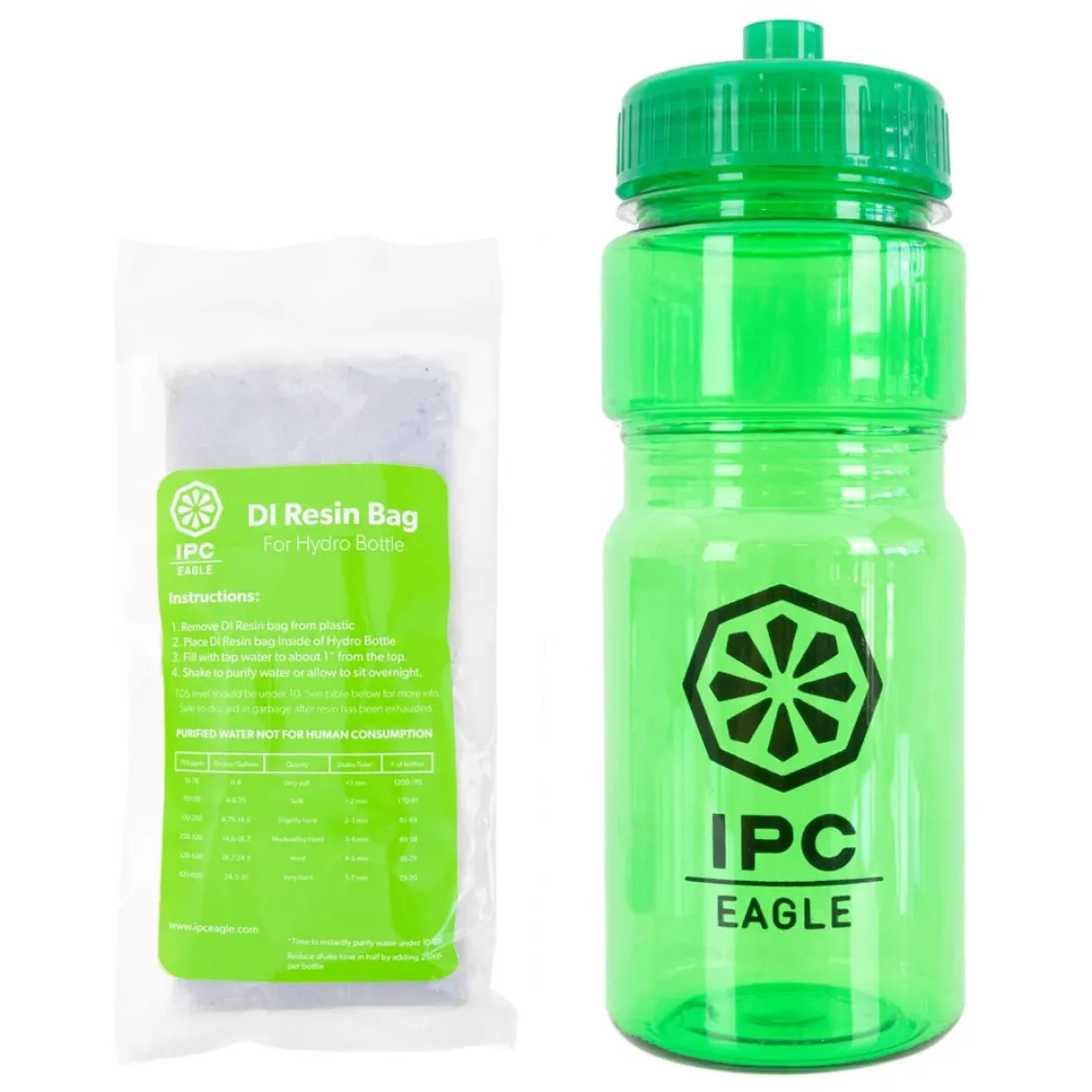 IPC Eagle Hydro Bottle Kit w/ DI Resin Filter Bag