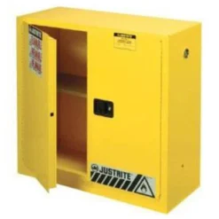 Justrite® Sure-Grip® 1 Shelf Yellow Fire Safety Cabinet (#893000) - 30 Gallon