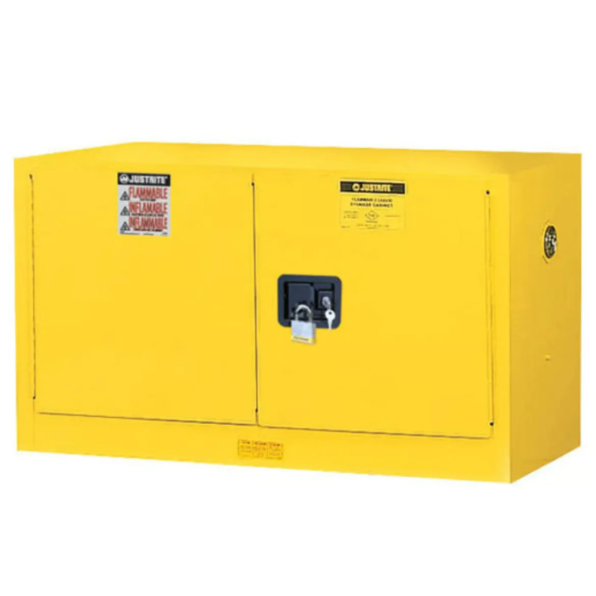 Justrite® Sure-Grip® Wall Mount 1 Shelf Fire Safety Cabinet (#8917008) - 17 Gallon