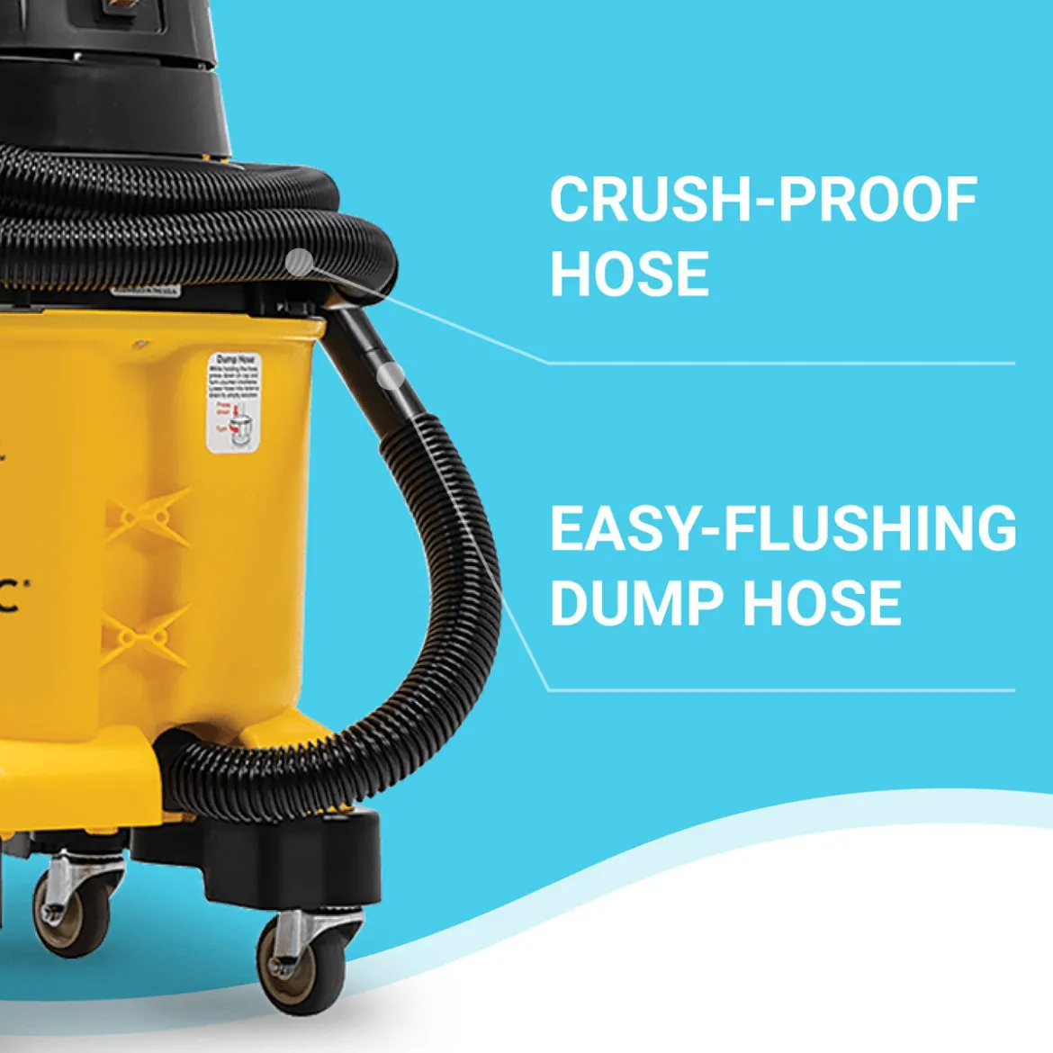 Kaivac® UniVac® Portable Food Service Floor Cleaning Machine (Corded or Battery Powered Options Available)