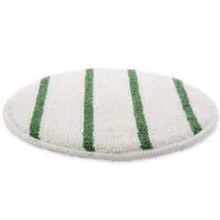 Kelsan 13" White Carpet Scrub Bonnet w/ Green Agitation Strips