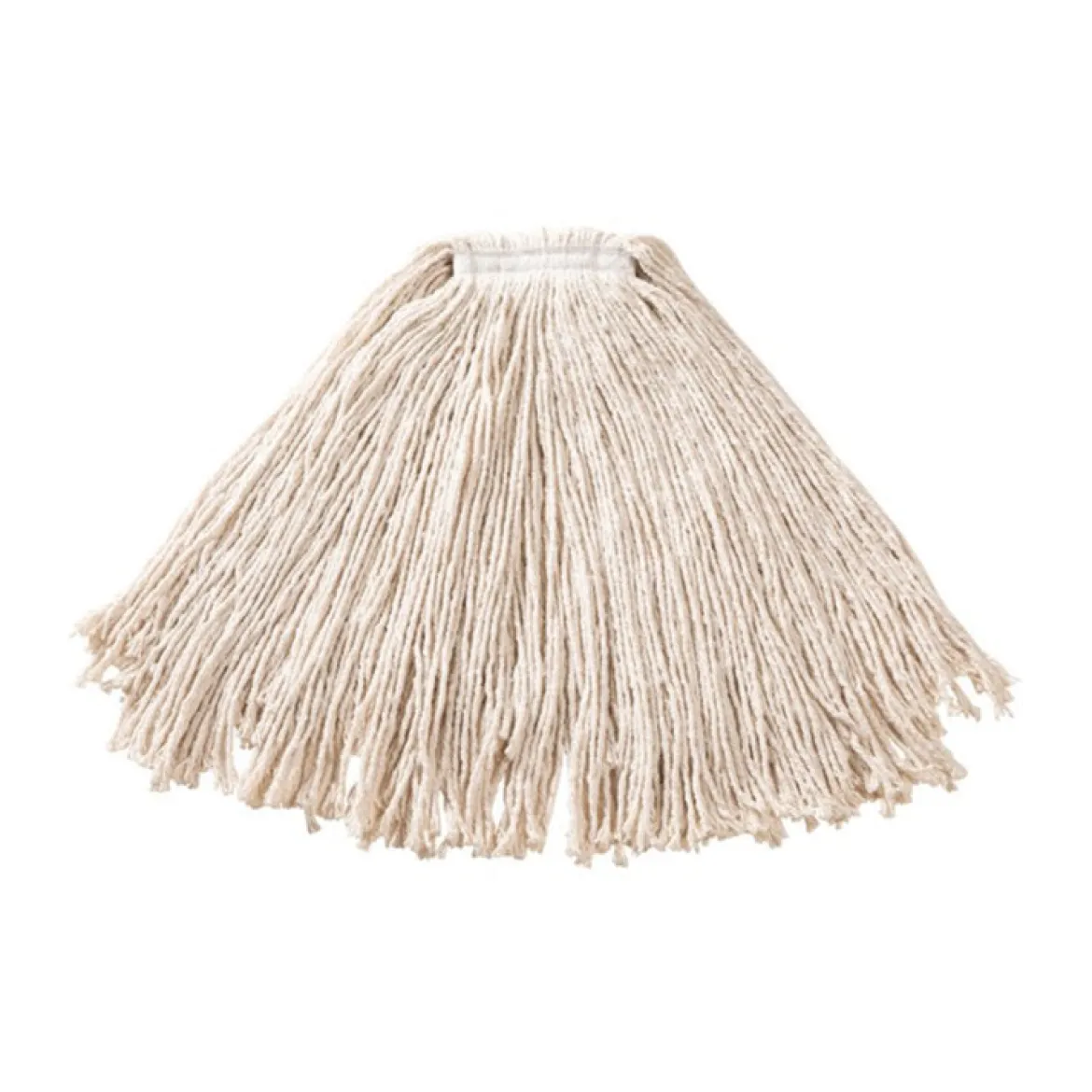 Kelsan White 16 oz Heavy Duty Rayon Wet Mop w/ 1.25" Headband (Size: Medium | Cut Ends)