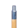 Kelsan 60" Wood Push Broom Handle w/ Metal Threads