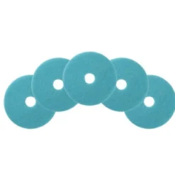 20" Luster Lite Blue High Gloss Floor Burnishing Pads - Case of 5