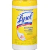 Lysol® Lemon & Lime Blossom Scent Disinfecting Wipes (7" x 8" | 80 Wipe Canisters) - Case of 6