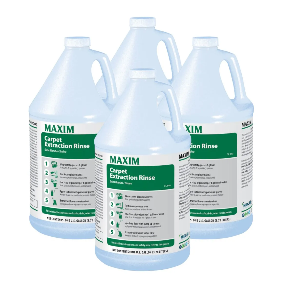 Maxim® Carpet Extraction Rinse (1 Gallon Bottles) - Case of 4