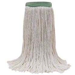 MaxiRayon™ Choice Rayon White Wet Mop w/ 1.25" Narrow Band (Size: Large | Cut Ends) - Case of 12