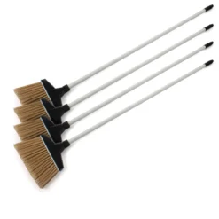 MaxiSweep™ 13" White Flagged Angle Broom w/ Fiberglass Handle - Case of 4