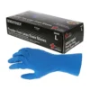 MCR Safety SensaTouch™ Blue 11.0 Mil Medical Exam Grade Long Cuff Powder-Free Latex Gloves (S - XL Sizes Available) - Case of 500