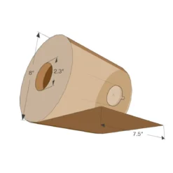 MerfinĀ® Exclusive #7850N Natural Paper Roll Towel (7.5ā x 800ā) - 6 Rolls