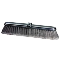 Milwaukee Dustless 18" Gray Flagged Styrene Plastic Bristle Push Broom for Polished Floors - Case of 12