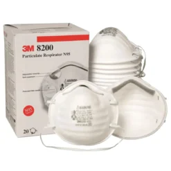 3M™ #8200 NIOSH Approved N95 Disposable Respirator Masks (No Valve) - Box of 20