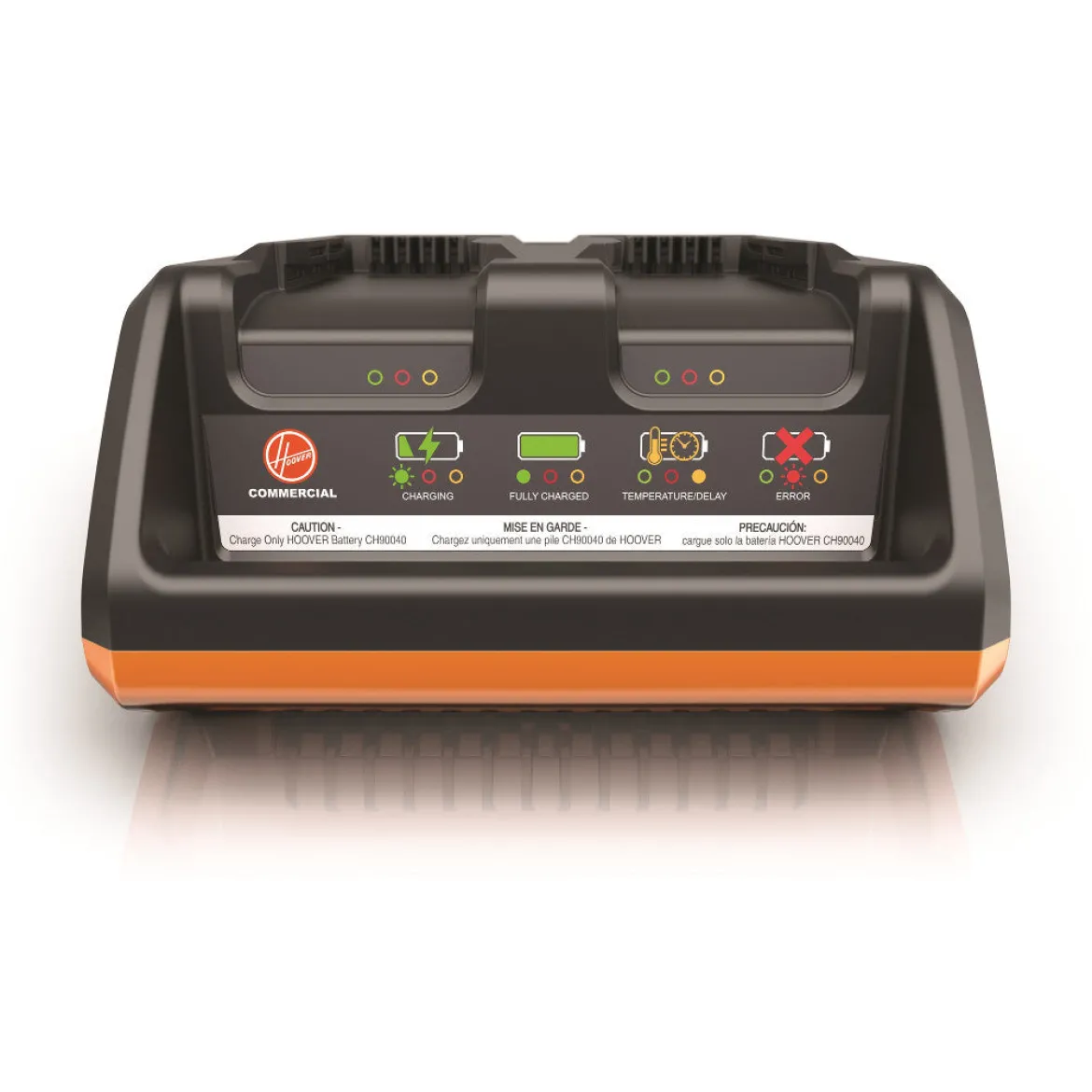 MPWR™ 40V 9AH Dual Bay Battery Charger for the Hoover® Hushtone™ 6Q Cordless Backpack Vacuum
