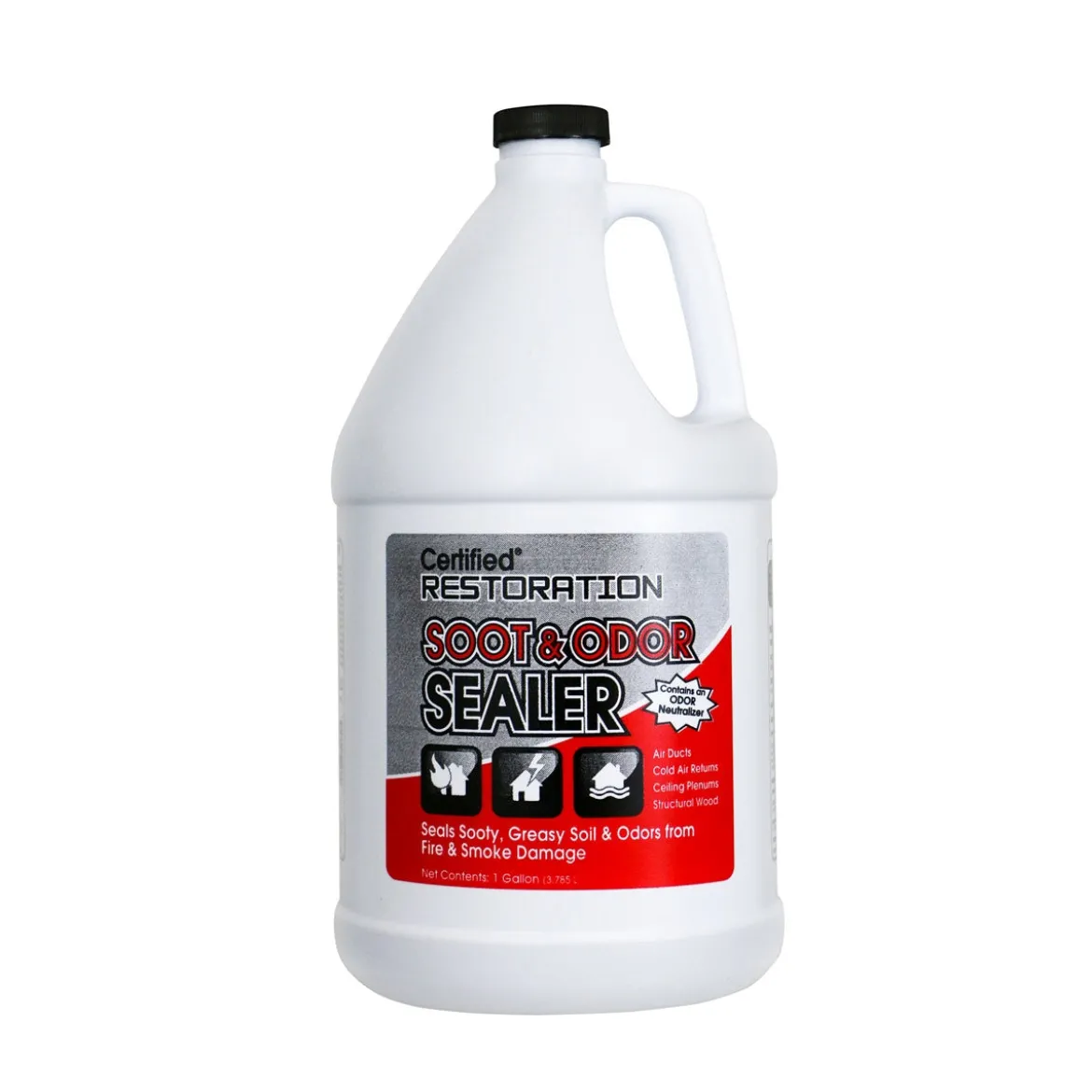 Nilodor® Certified® Restoration Soot & Odor Sealer w/ Odor Neutralizer (1 Gallon Bottles) - Case of 4
