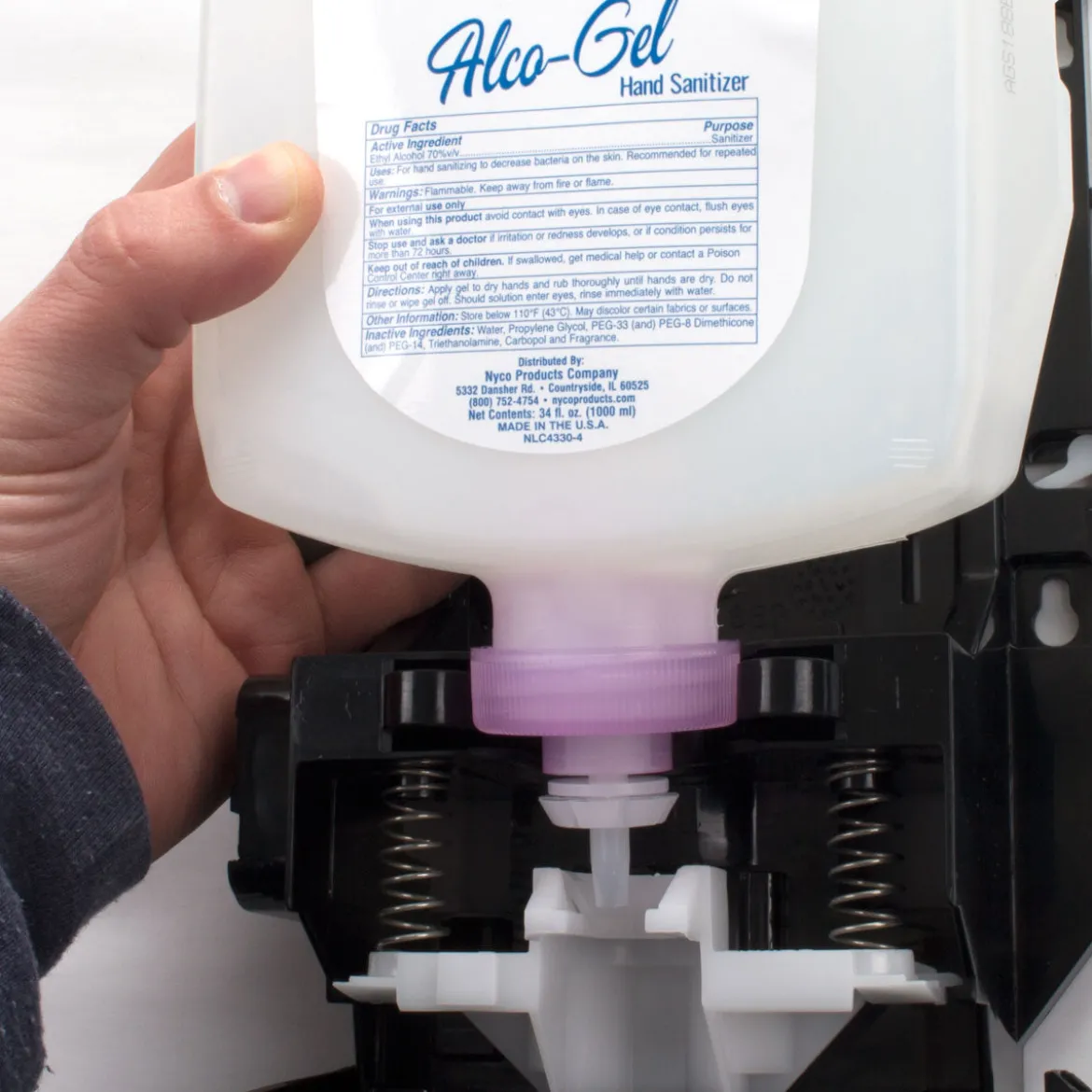 Nyco® 'Alco-Gel' 70% Alcohol Hand Sanitizer (1 Liter Bottles) - Case of 4