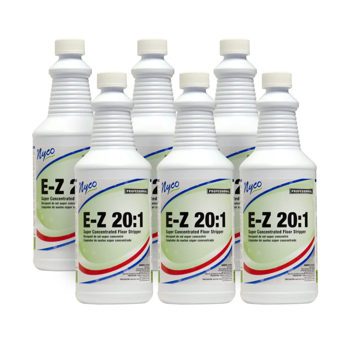 Nyco® 'E-Z 20:1' Concentrated Floor Stripper (32 oz Bottles) - Case of 6