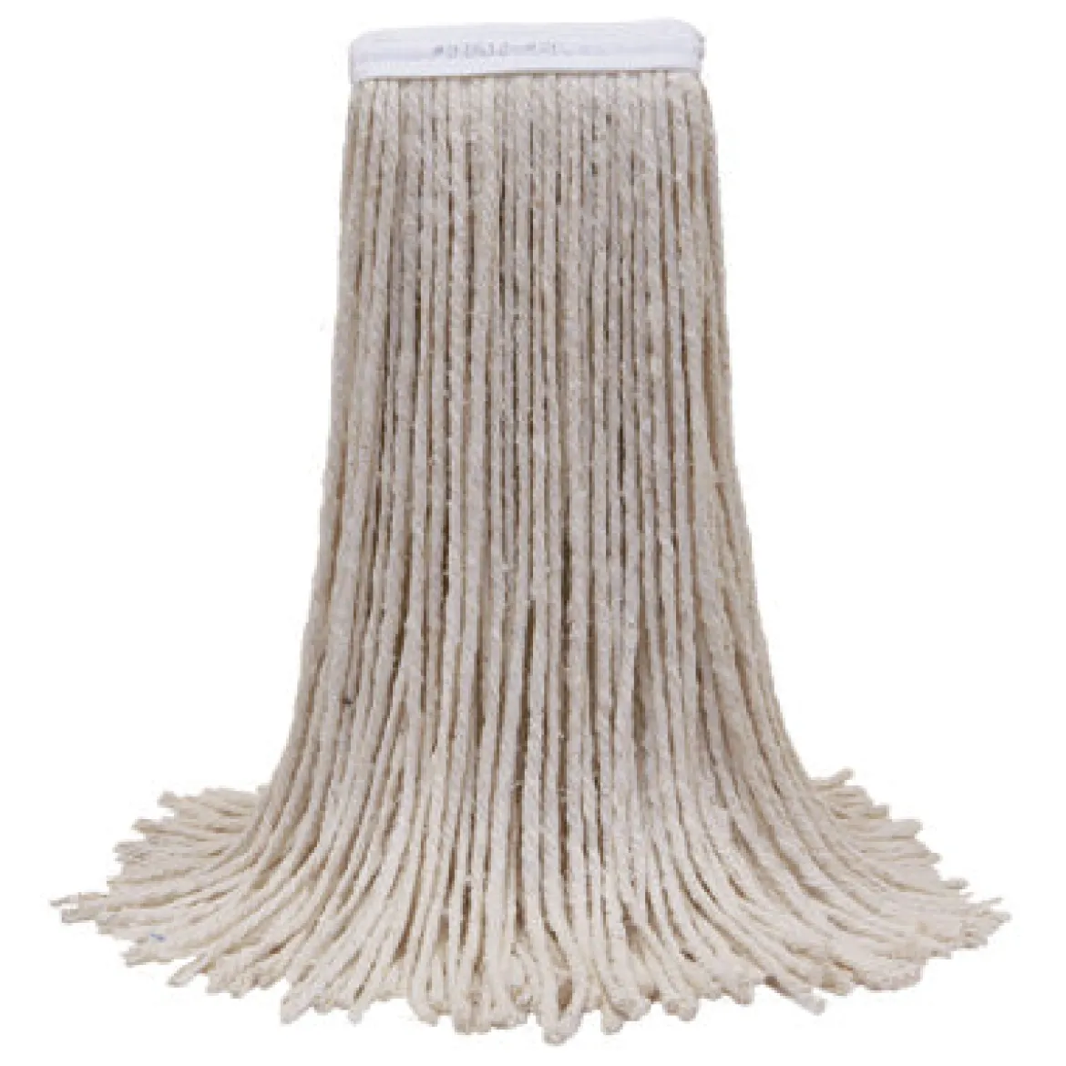 O'Cedar® Cotton #20 White Wet Mops w/ 5" Wide Band (Size: Medium | Cut Ends) - Case of 12