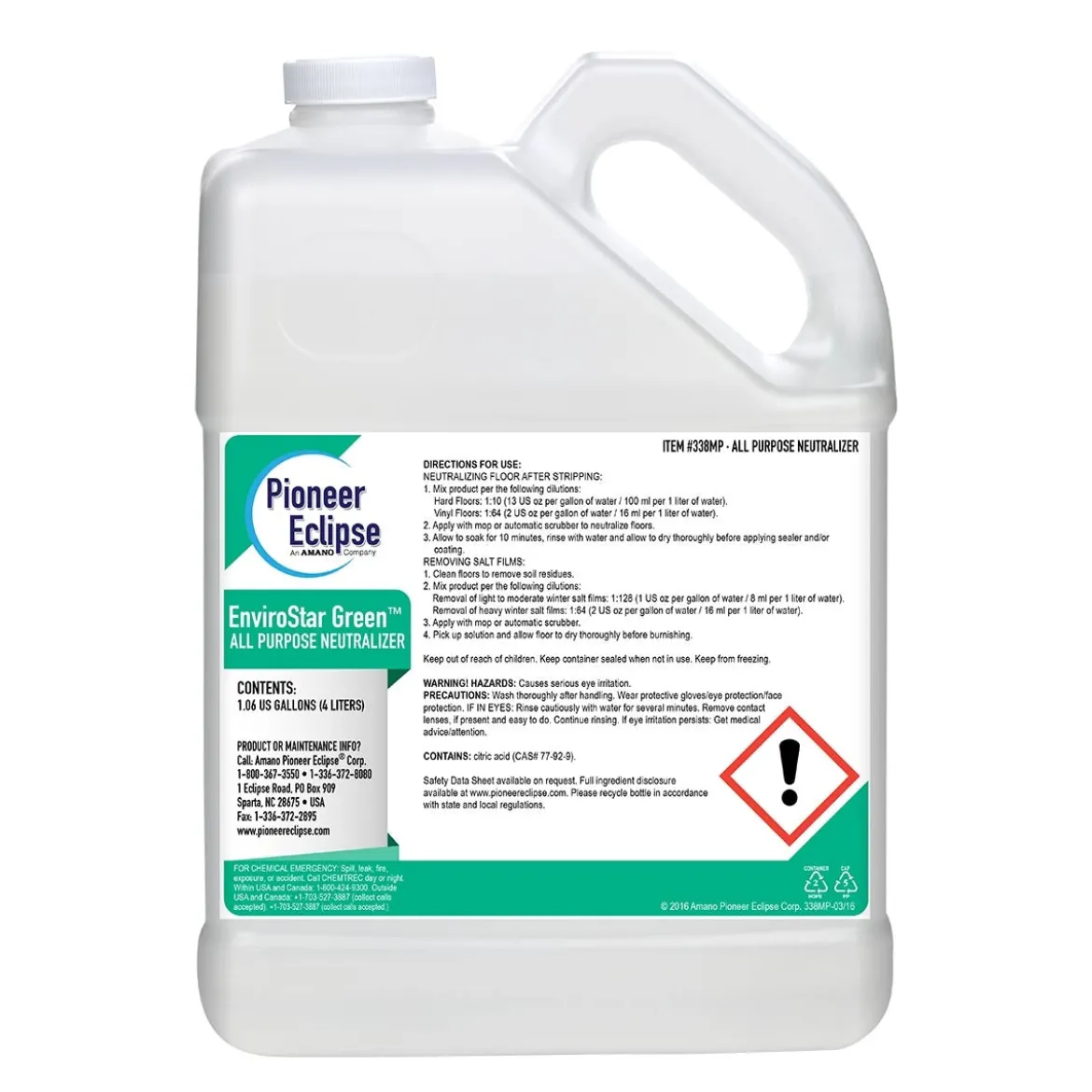 Pioneer Eclipse Envirostar™ All Purpose Neutralizer (1 Gallon Bottles) - Case of 4