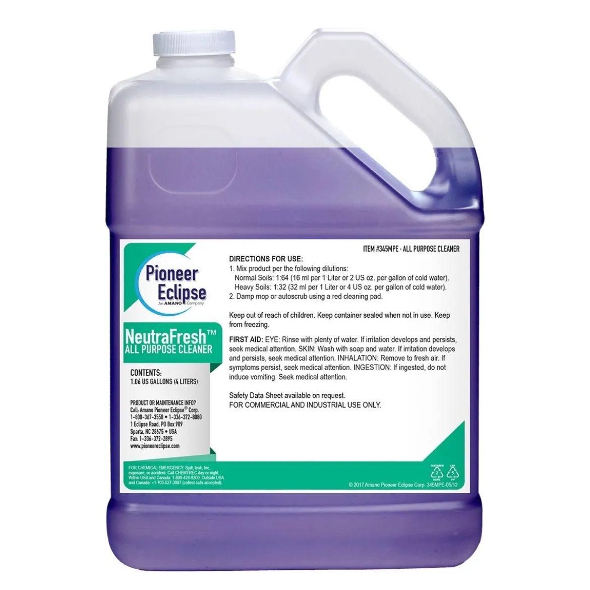 Pioneer Eclipse Neutra Fresh™ Floor Cleaner (1 Gallon Bottles) - Case of 4