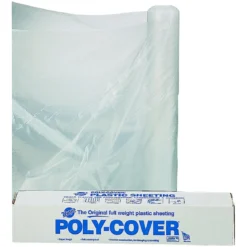 Poly-Cover® Clear Heavy Duty Seamless Plastic Sheeting (6' x 100' Roll)