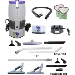 ProTeam® GoFree® Flex Pro II Battery Powered 6 Qt. Backpack Vacuum w/ Xover or ProBlade Tool Kit