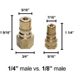 1/8" Quick Connect Male Brass Fitting