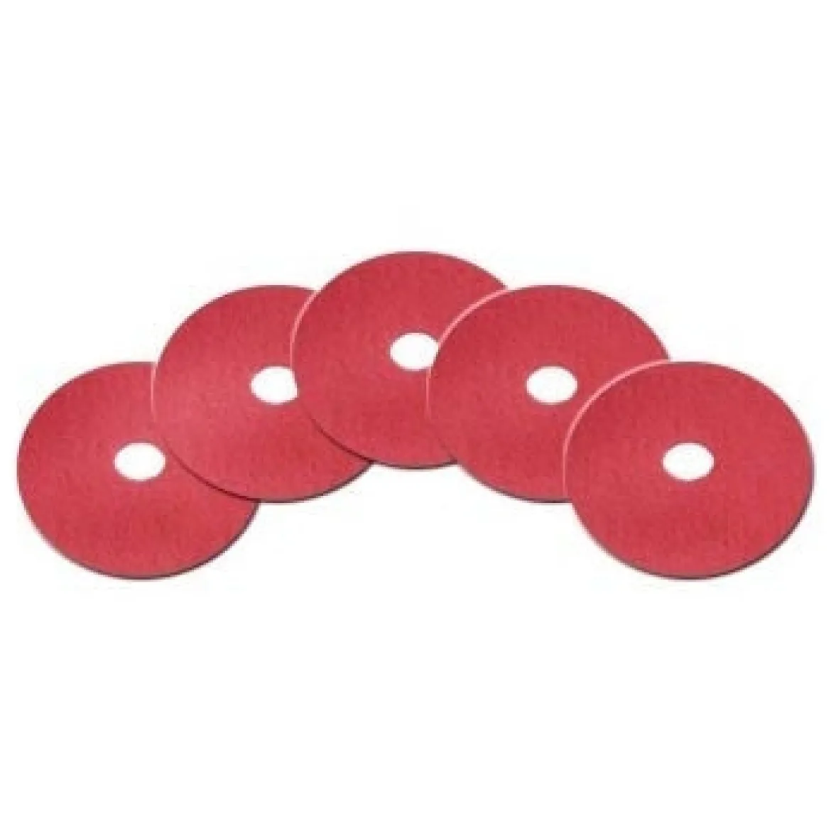 10" Red Floor Scrubbing Pads - Case of 5
