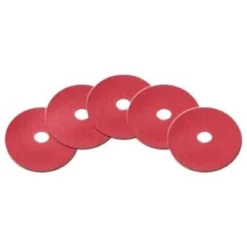 12" Red Floor Wax Buffing Pads - Case of 5
