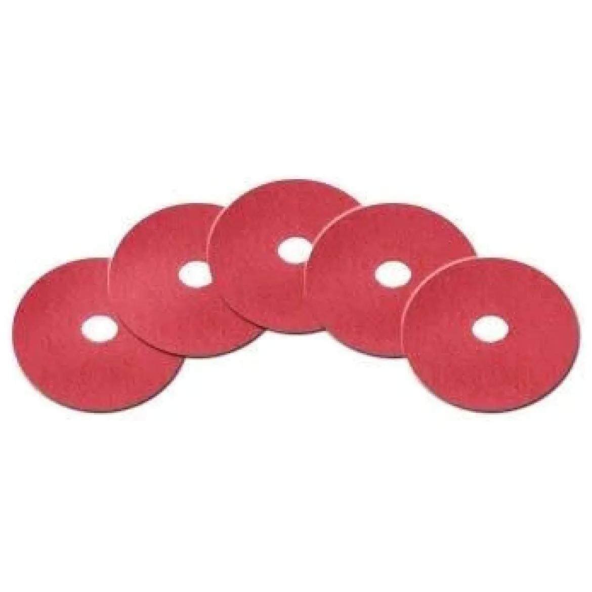 14" Red Light Duty Floor Buffing Pads - Case of 5