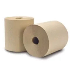 Response® 8" x 800' Brown Natural Kraft Paper Towel Rolls (1-Ply) - 6 Rolls