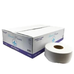 Royalty Premier JRT 2-Ply Jumbo Roll Tissue (3.3" x 1,000') - 12 Rolls