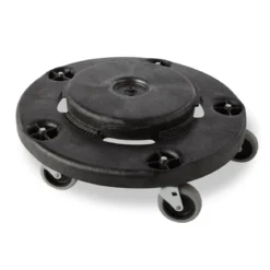 Rubbermaid Black Trash Can Dolly w/ Casters for Brute 20 - 55 Gallon Trash Containers