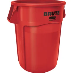 Rubbermaid® Brute® 44 Gallon Red Vented Trash Container