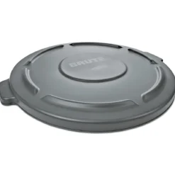 Rubbermaid® Brute Round Gray Trash Can Lids for 55 Gallon Containers - Case of 3