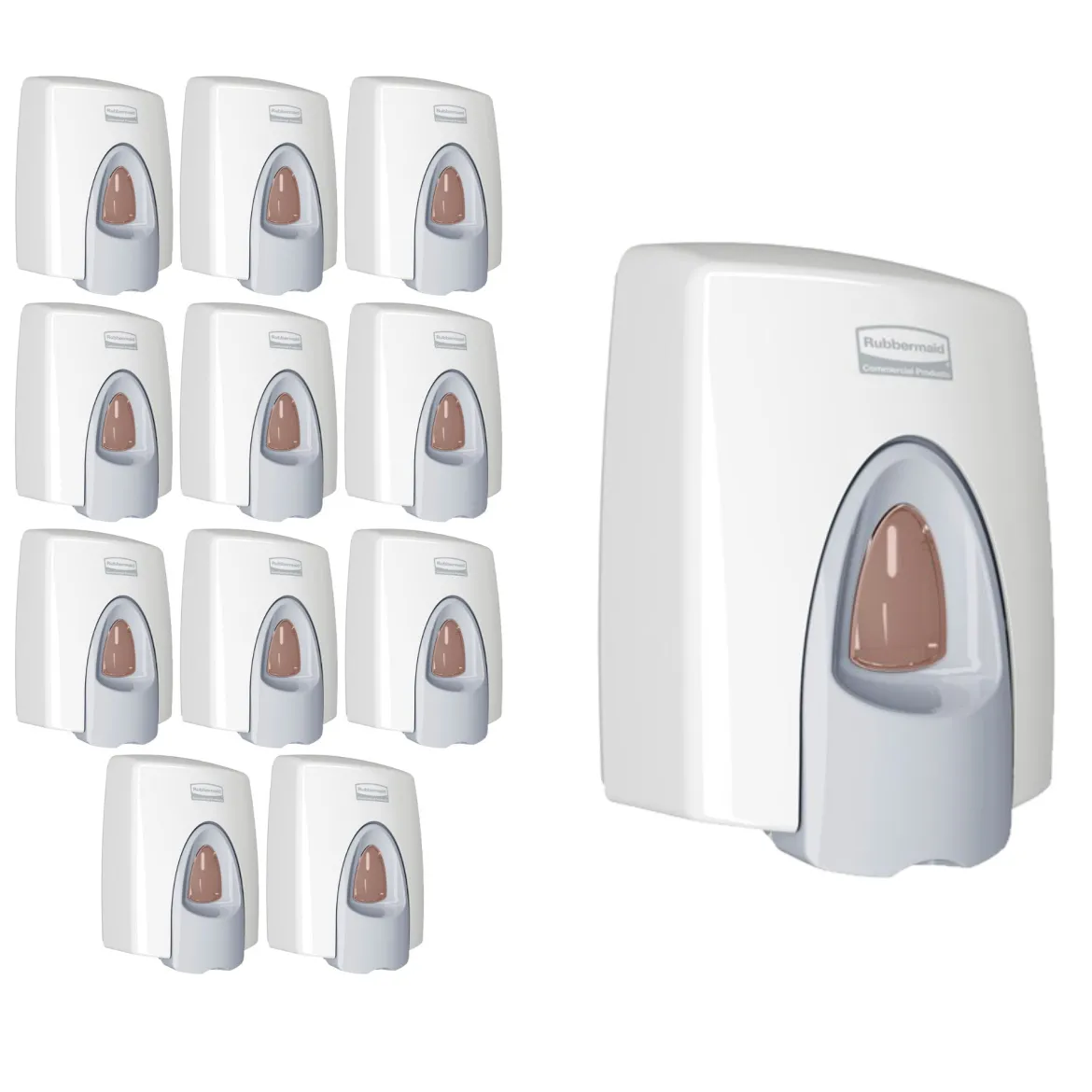 Rubbermaid® Clean Seat Foaming Toilet Seat Cleaning Dispenser (400 ml | White) - Case of 12