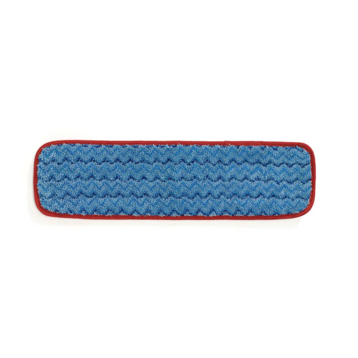 Rubbermaid® Hygen™ 18" Blue Microfiber Wet Mop Pads w/ Red Edging - Case of 12