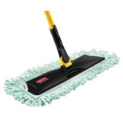 Rubbermaid® Hygen™ 18" Green Microfiber Dust Mop w/ Fringe - Looped Ends