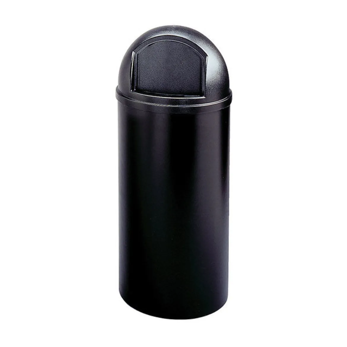 Rubbermaid® Marshal® 15 Gallon Round Trash Can (#FG816088BLA) - Black