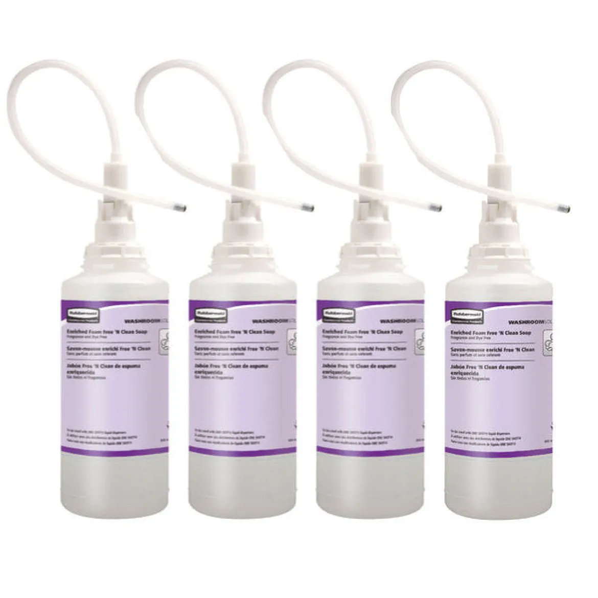 Rubbermaid® OneShot® Dye & Fragrance Free Foam Hand Soap (800 ml Dispenser Refills) - Case of 4
