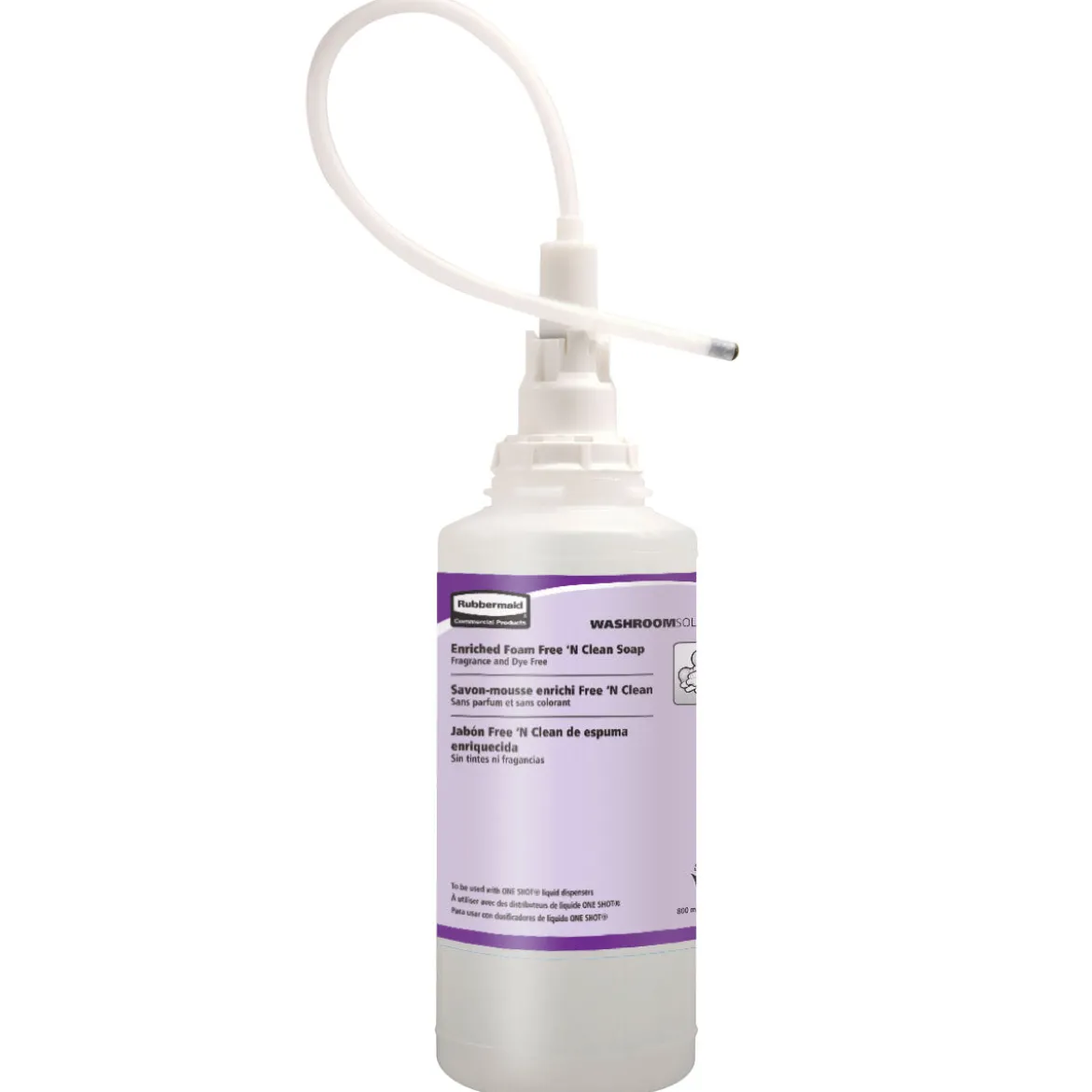 Rubbermaid® OneShot® Dye & Fragrance Free Foam Hand Soap (800 ml Dispenser Refills)