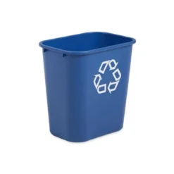 Rubbermaid® 28 Quart Deskside Recycling Bin (FG295673BLUE) - Blue