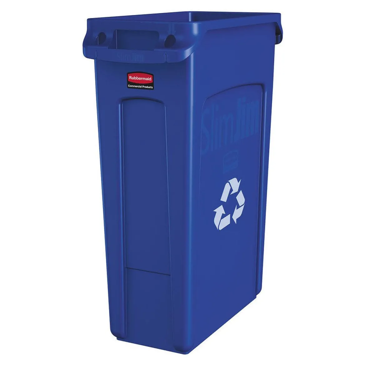 Rubbermaid® Slim Jim® 23 Gallon Vented Recycling Bin (FG354007BLUE) - Blue