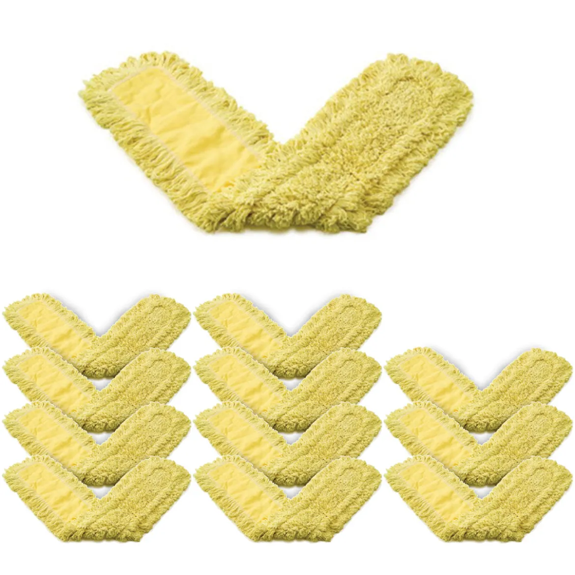 Rubbermaid® 24" Trapper® Yellow Dust Mop (Looped End) - Case of 12