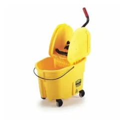 Rubbermaid® WaveBrake® Yellow Down Press Mop Bucket & Wringer - 35 Quart