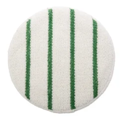 Rubbermaid® 19" White Low Profile Bonnet w/ Green Scrub Strips