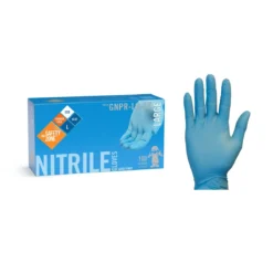 Safety Zone® Food Grade Blue 3.5 Mil Powder-Free Nitrile Gloves (S - XL Sizes Available) - Case of 1000