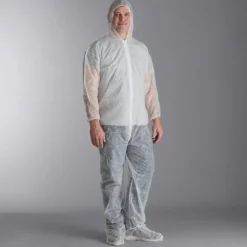 Safety Zone® White Polylite Breathable Coverall Suits (L - 4XL Sizes Available) - Case of 25