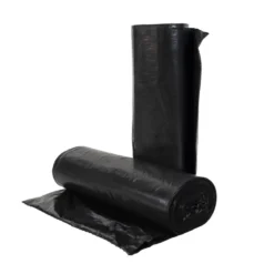 Sak-Itâ„¢ 33 Gallon Black Low Density Coreless Trash Can Bags (33" x 39" | 1.0 Mil) - Case of 150
